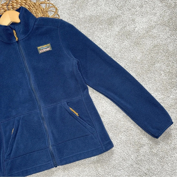 L.L.Bean Women's Mountain Classic Fleece Jacket Nautical Navy Size PXXS - Picture 6 of 16